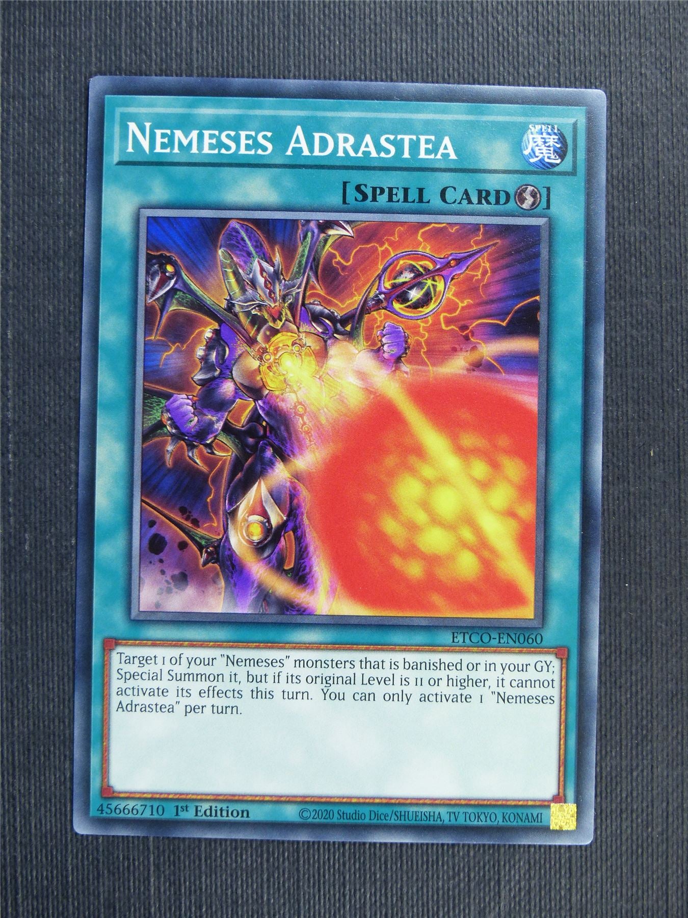 Nemeses Adrastea - ETCO - 1st ed Yugioh Card