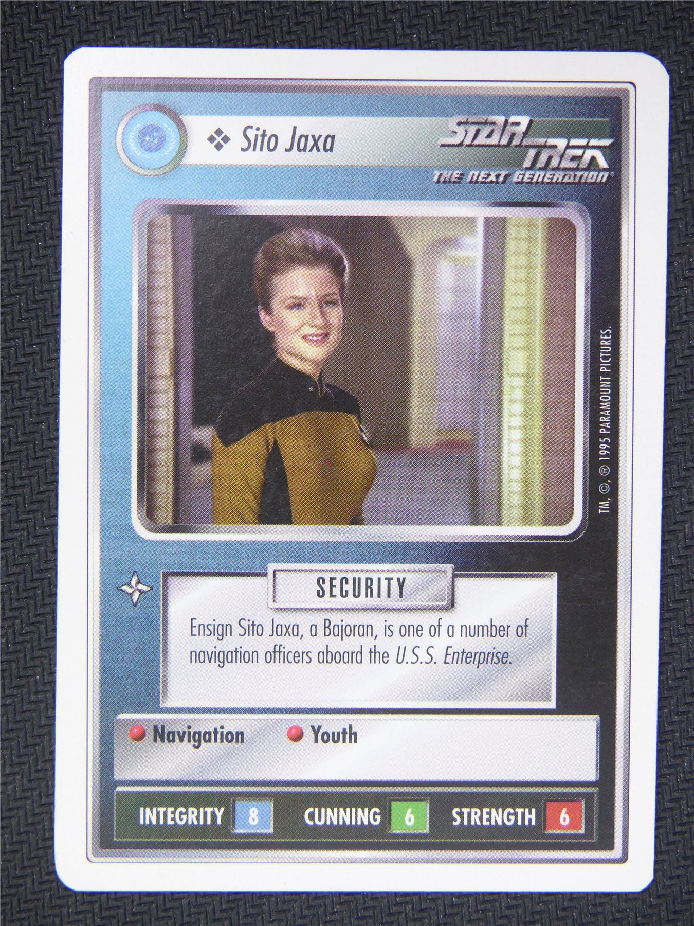 Sito Jaxa White Border - Star Trek Next Gen Card #4OE