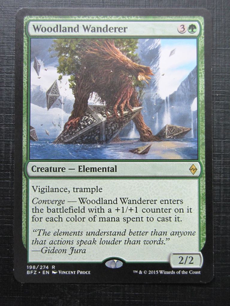 MTG Magic Cards: WOODLAND WANDERER # 17G51