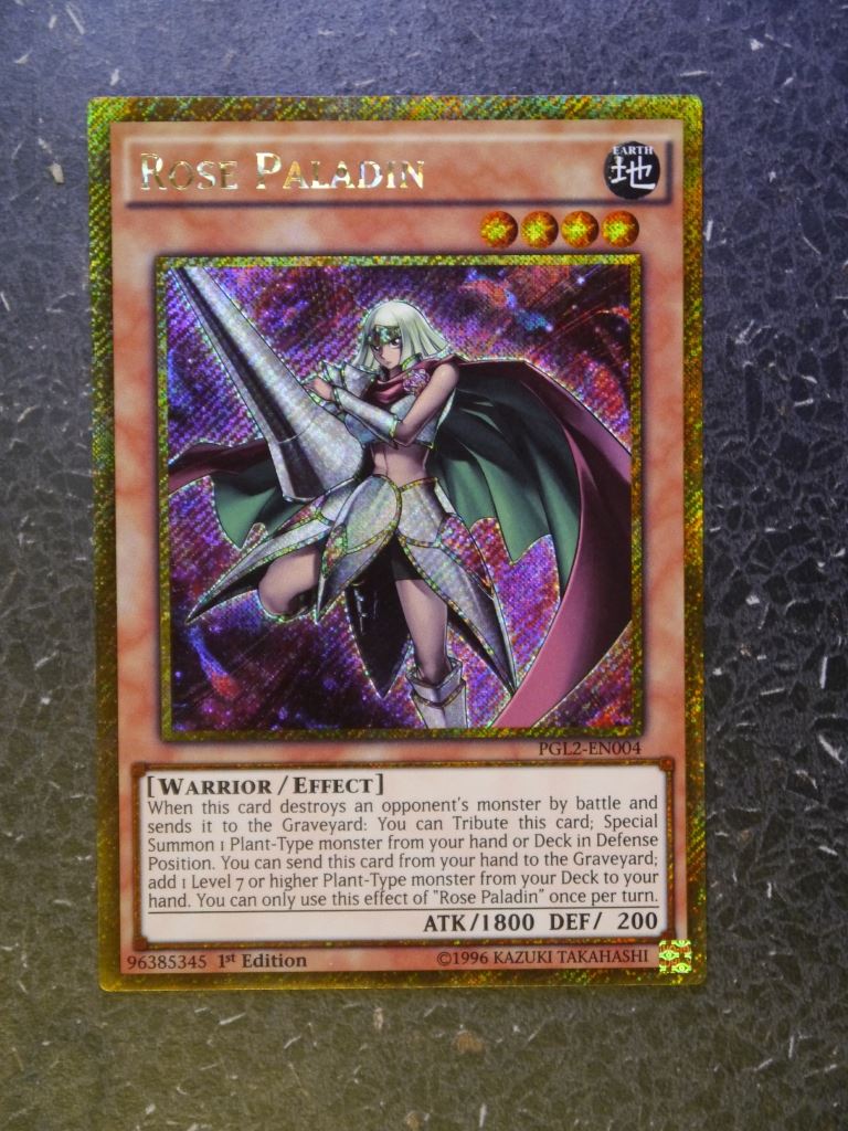 Yugioh Cards:ROSE PALADIN PGL2 GOLDRARE # 2H22