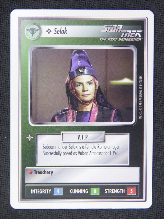 Selok White Border - Star Trek Next Gen Card #4PO
