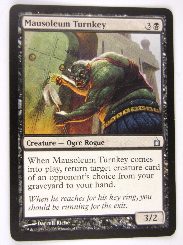 MTG Magic: the Gathering Cards: MAUSOLEUM TURNKEY: RAV