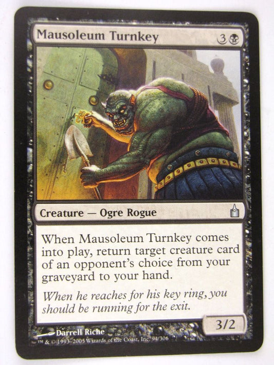 MTG Magic: the Gathering Cards: MAUSOLEUM TURNKEY: RAV