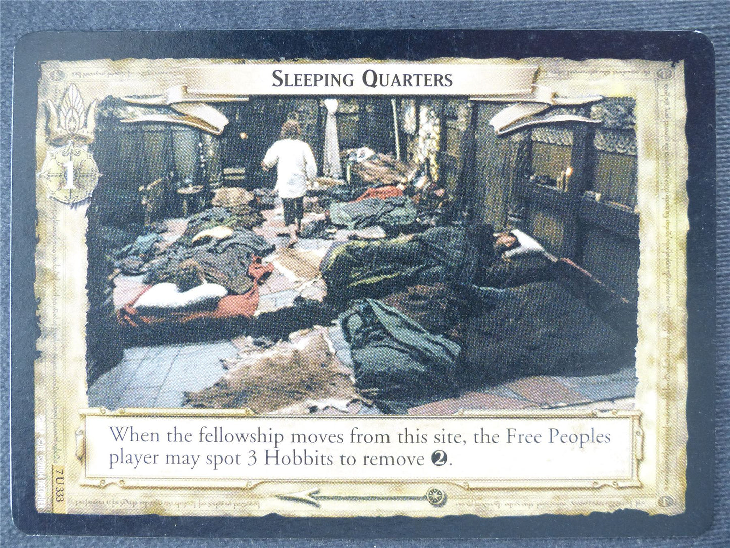 Sleeping Quarters 7 U 333 - played - LotR Cards #GZ