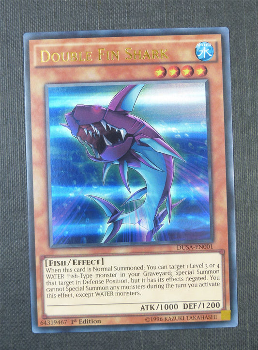 Double Fin Shark DUSA 1st Ed - Ultra Rare - Yugioh Card #7GQ