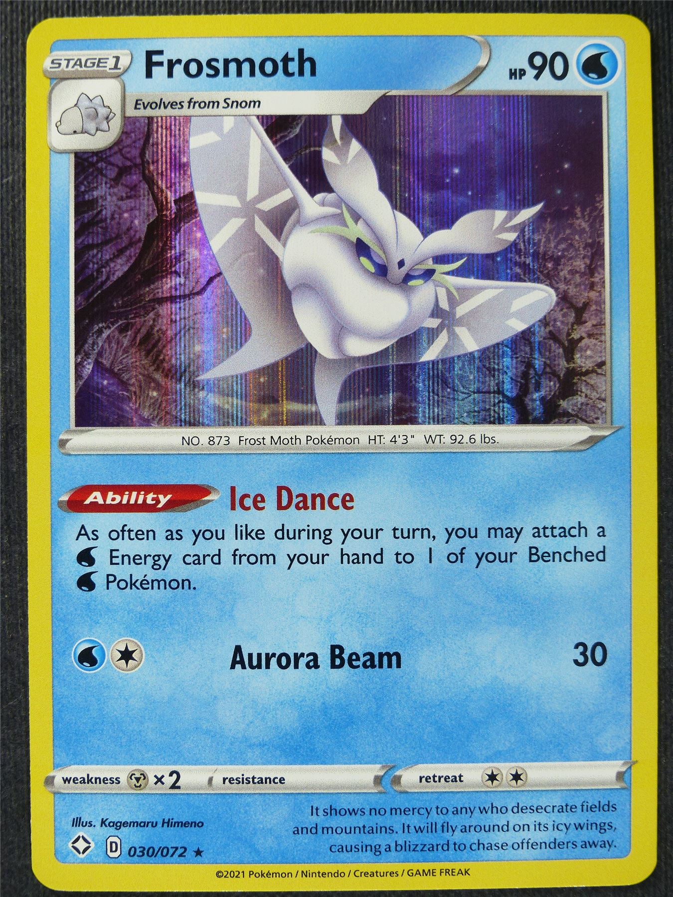 Frosmoth 030/072 Holo - Pokemon Cards #AS