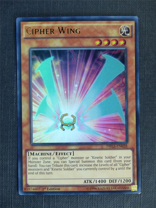 Cipher Wing DRL3 Ultra Rare - 1st ed - Yugioh Cards #13Y