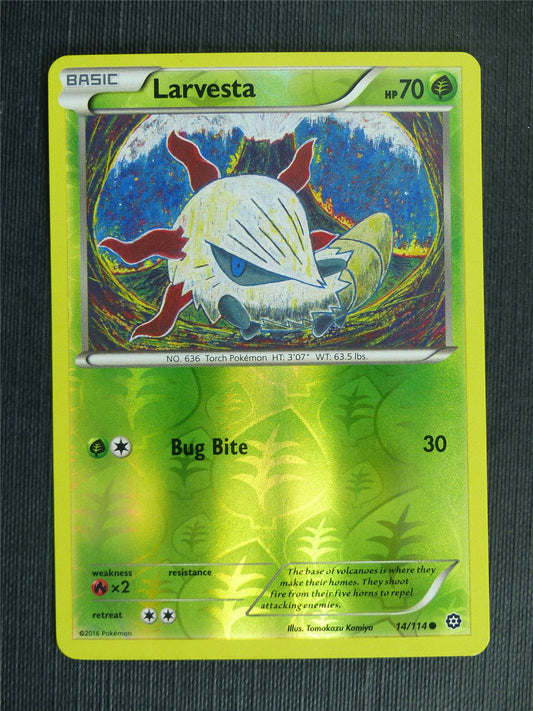 Larvesta 14/114 Reverse Holo - Pokemon Cards #1UE