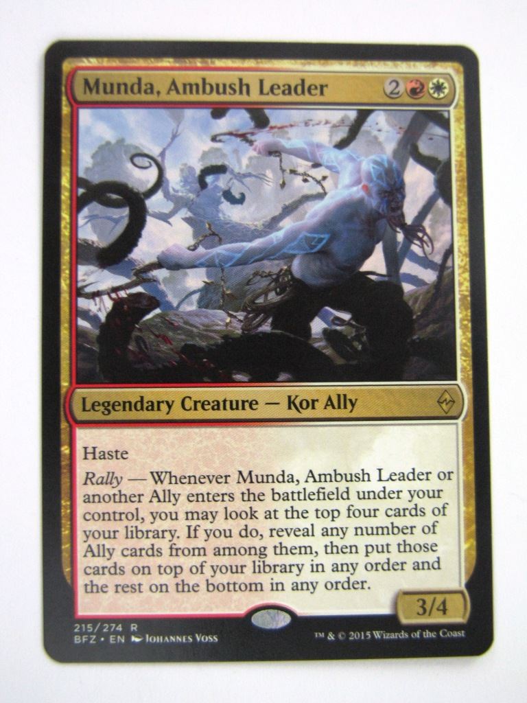 MTG Magic Played Cards: MUNDA, AMBUSH LEADER # 6J41