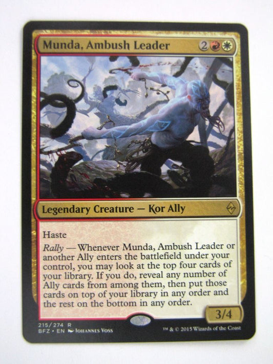 MTG Magic Played Cards: MUNDA, AMBUSH LEADER # 6J41