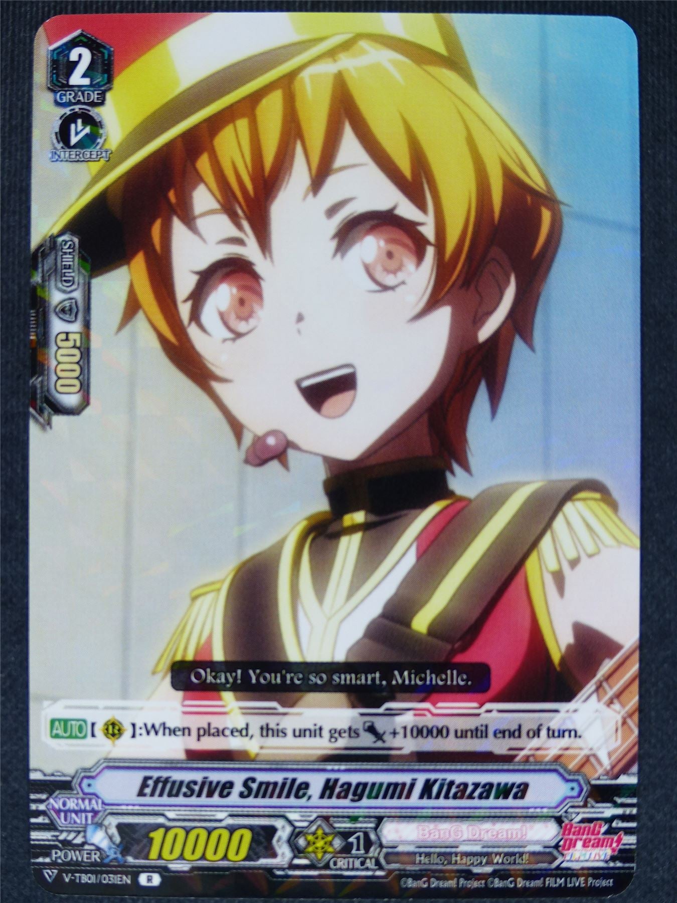 Effusive Smile Hagumi Kitazawa V-TB01 R - Vanguard Cards #FF