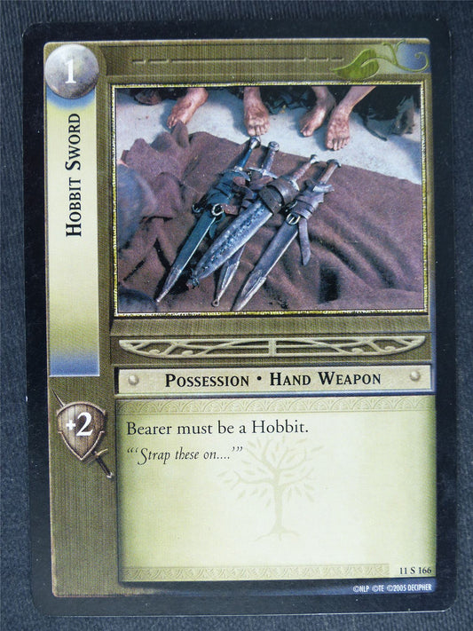 Hobbit Sword 11 S 266 - played - LotR Cards #PY