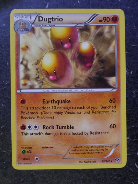 Pokemon Cards: DUGTRIO 59/146 RARE # 6A41