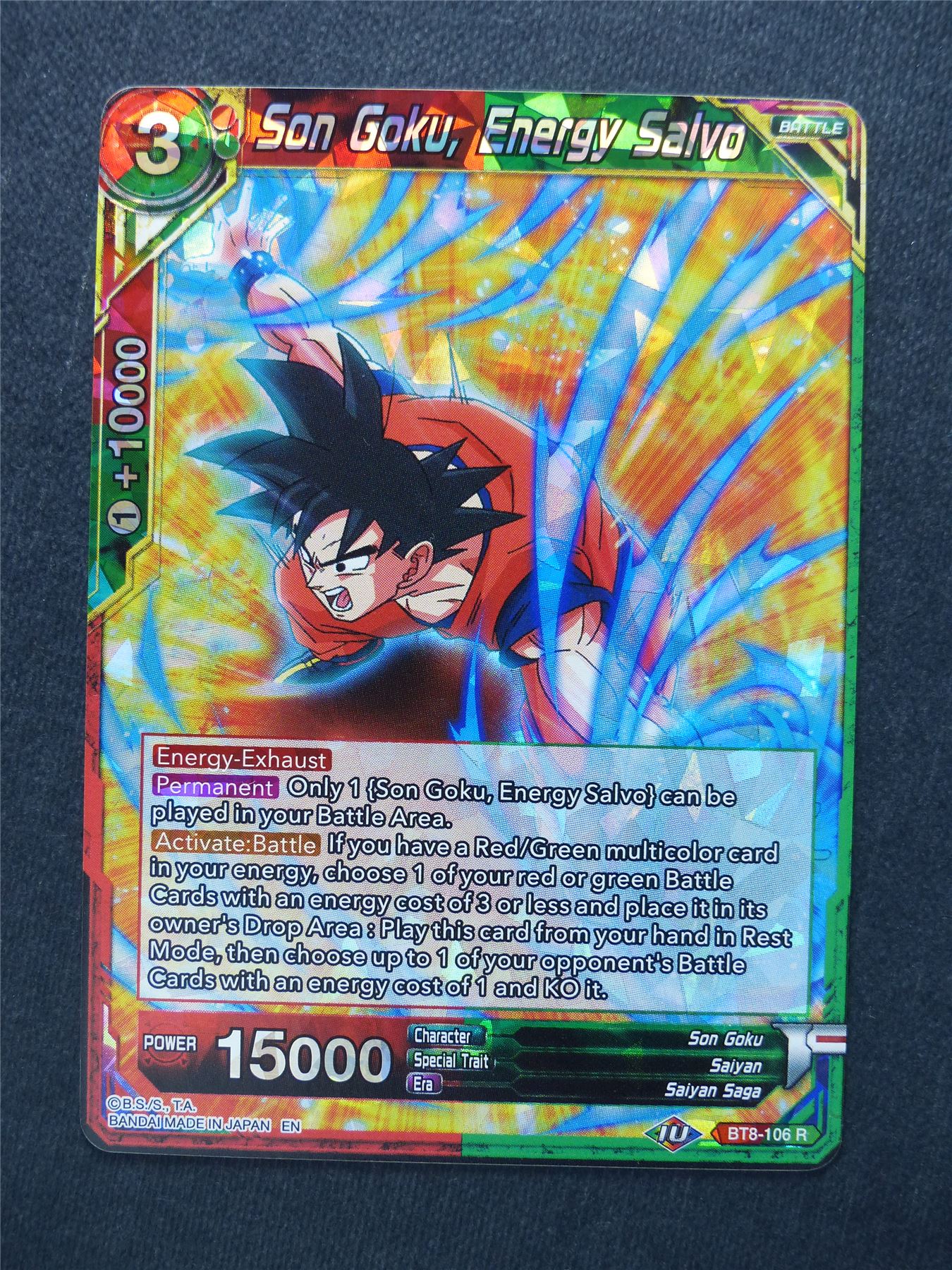 Son Goku Energy Salvo - Dragon Ball Super Cards #ZZ