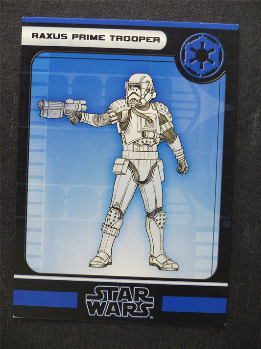 Raxus Prime Trooper 38/60 - Star Wars Miniatures Spare Cards #9F