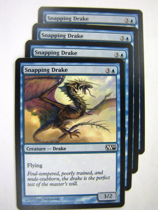 MTG Magic Played Cards: SNAPPING DRAKE x4 # 8A16