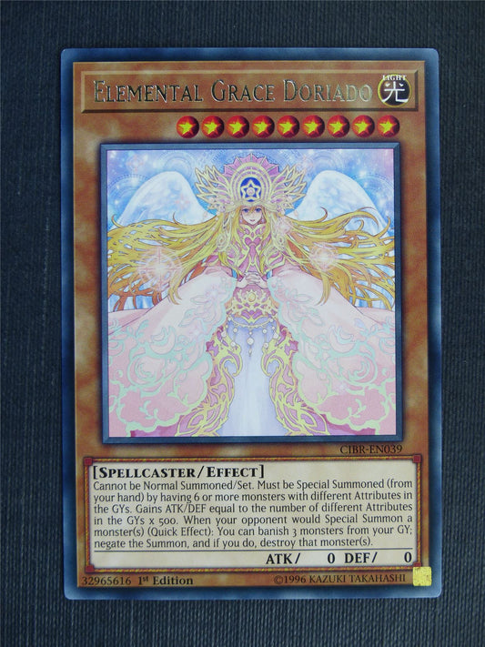 Elemental Grace Doriado CIBR Rare - 1st ed - Yugioh Cards #15H