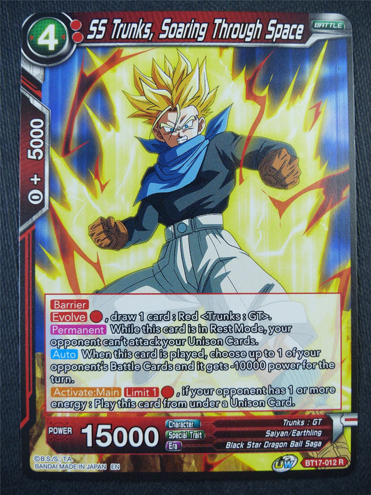 SS Trunks Soaring Through Space BT17 R - Dragon Bal Super Card #93Q