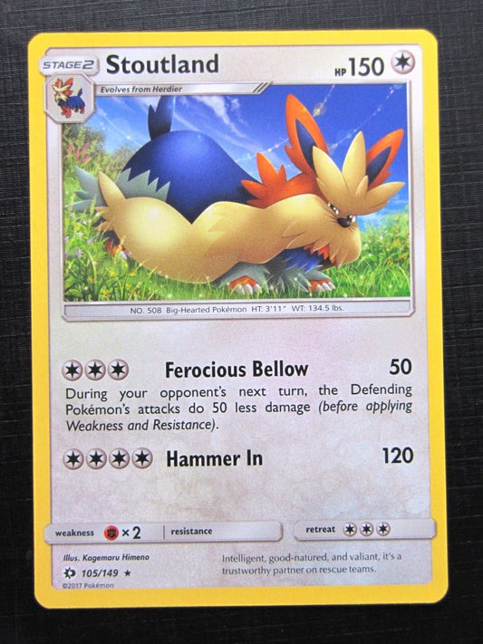 Pokemon Cards: STOUTLAND 105/149 # 24J54