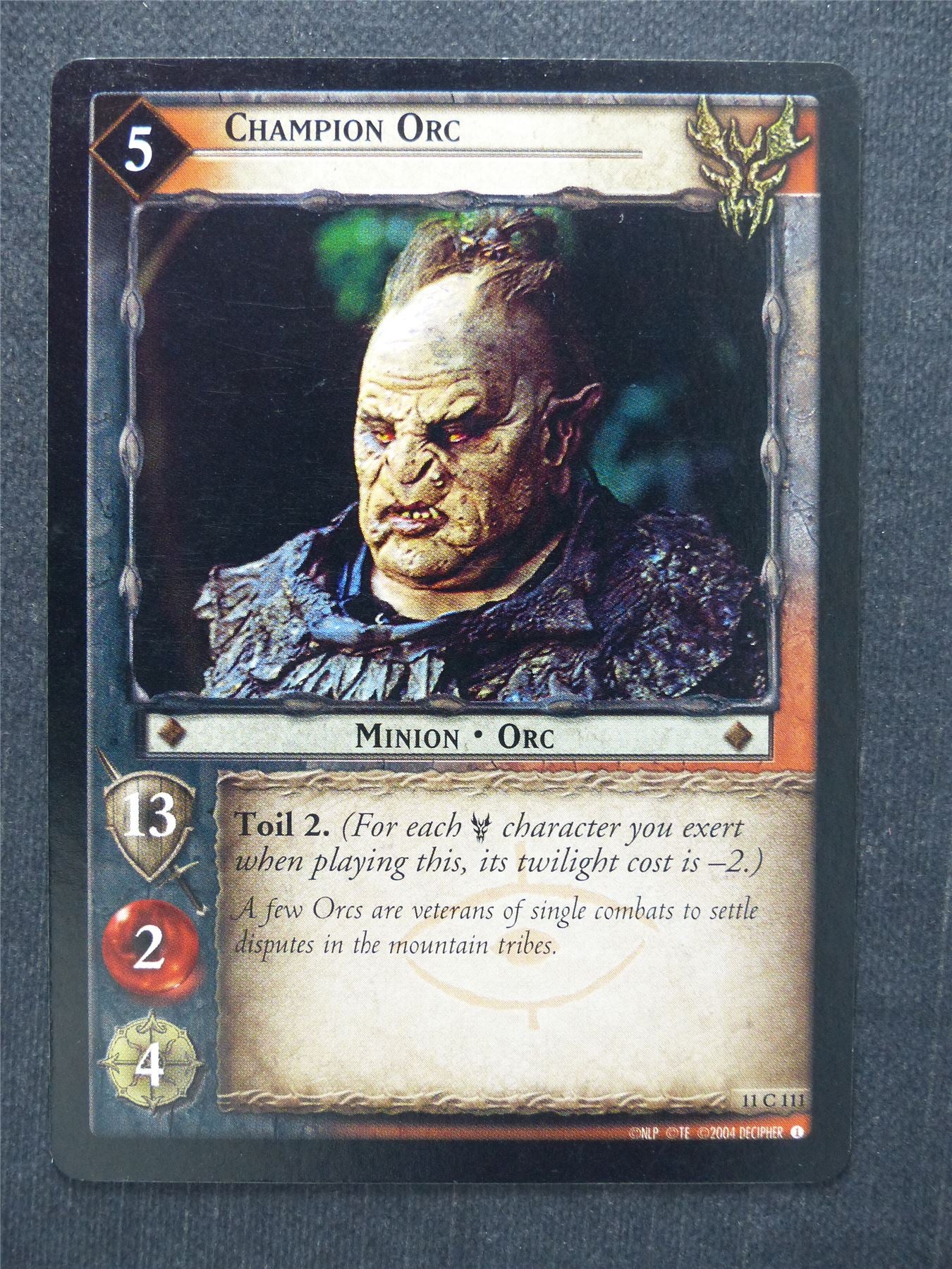 Champion Orc 11 C 111 - LotR Cards #MD