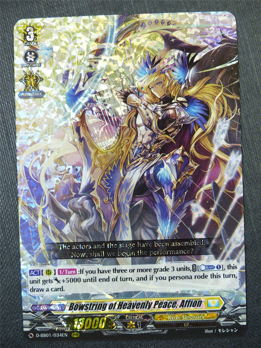 Bowstring of Heavenly Peace Affion D-SS01 RRR - Vanguard Card #56J