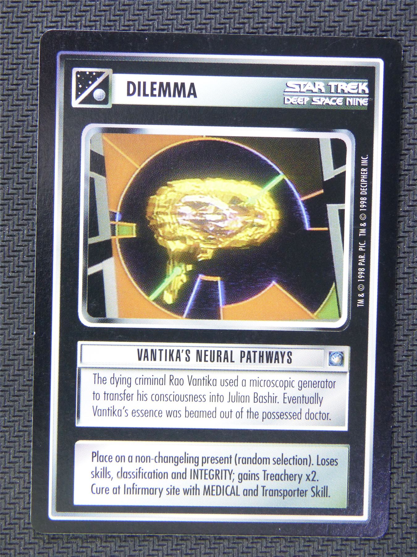 Dilemma Vantikas Neural Pathways - Star Trek CCG Deep Space Nine #57T