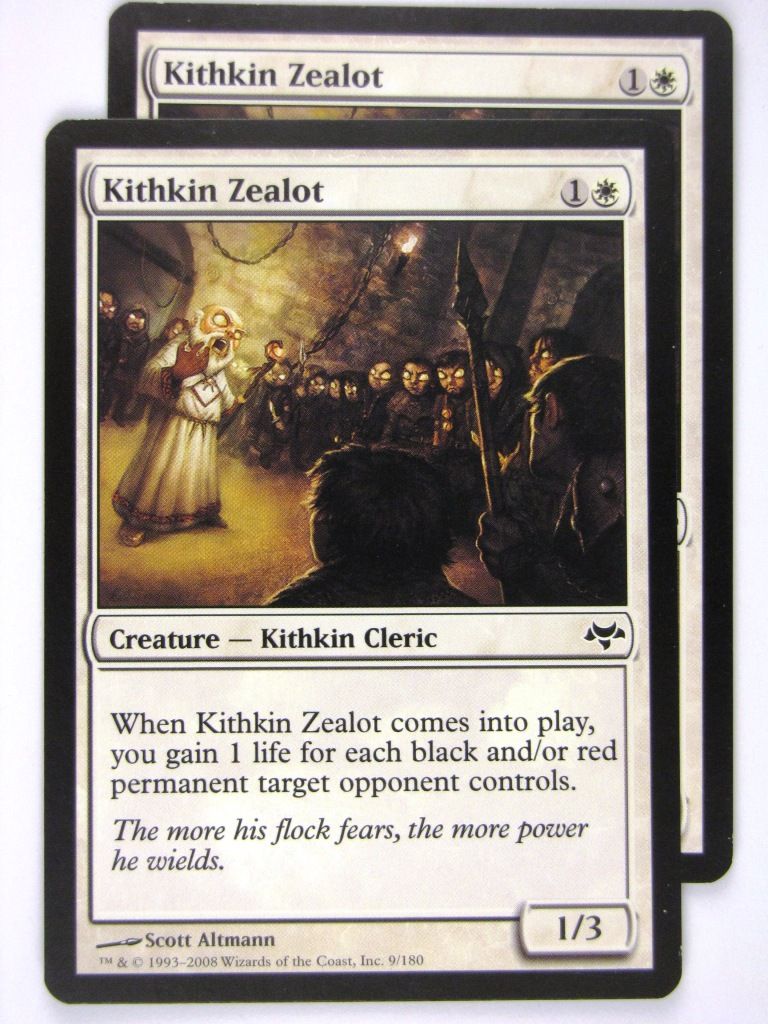 MTG Magic: The Gathering Cards: KITHKIN ZEALOT x2: EVE