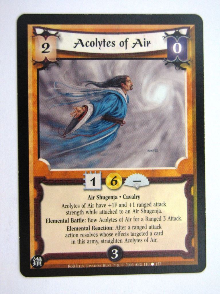 Vintage L5R Cards: ACOLYTES OF AIR # 27H65