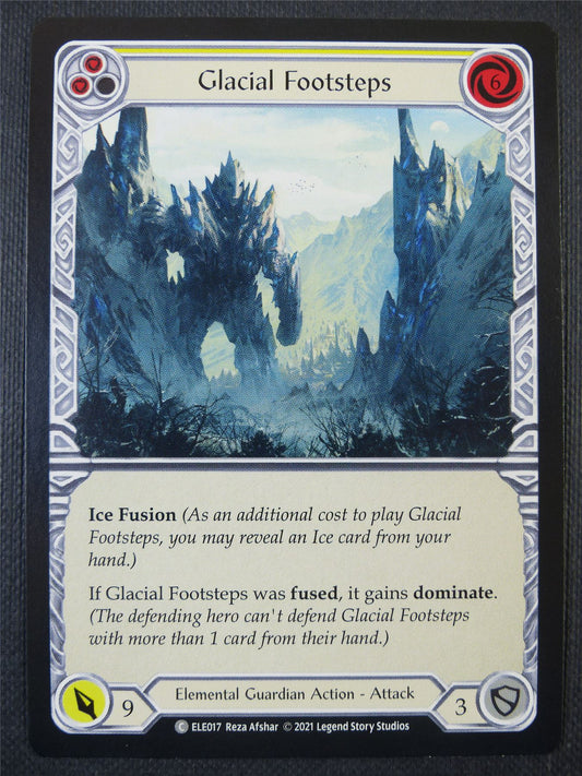 Glacial Footsteps - Yellow - Tales of Aria 1st ed - Flesh and Blood Card #62V