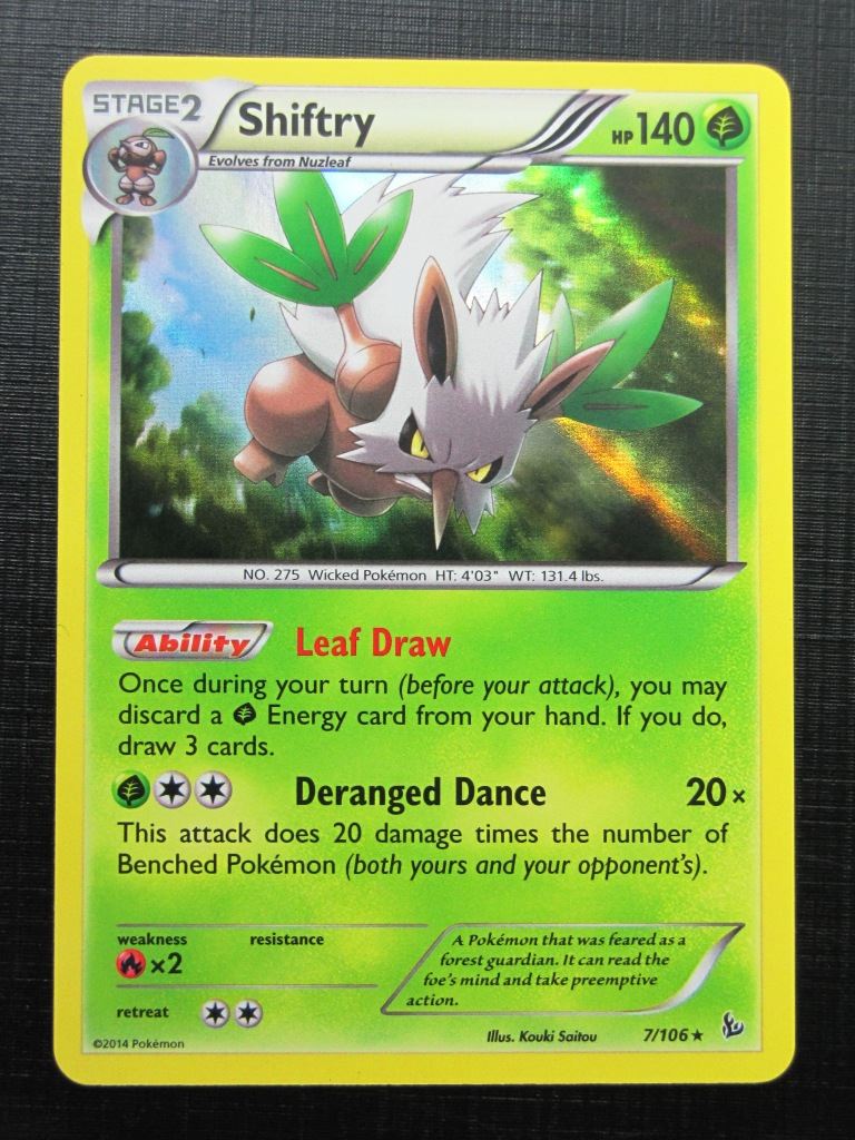 Pokemon Cards: SHIFTRY 7/106 HOLO # 15F17