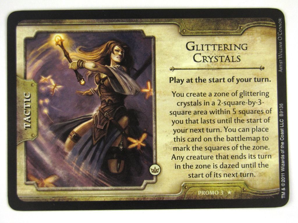 Dungeons & Dragons Cards: GLITTERING CRYSTALS Promo 3 # 16E30