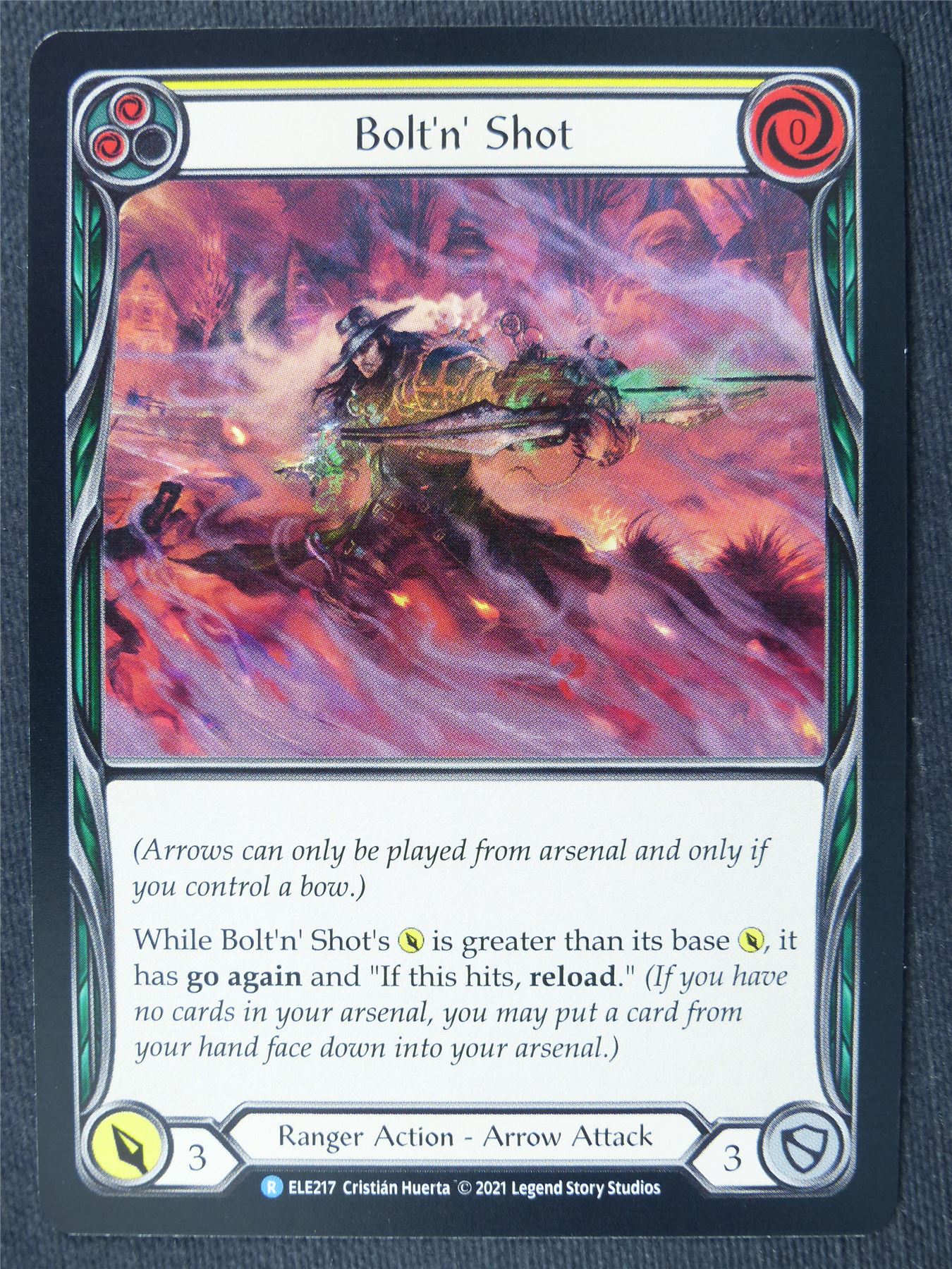 Bolt'n' Shot R Yellow - 1st Ed Tales of Aria - Flesh and Blood