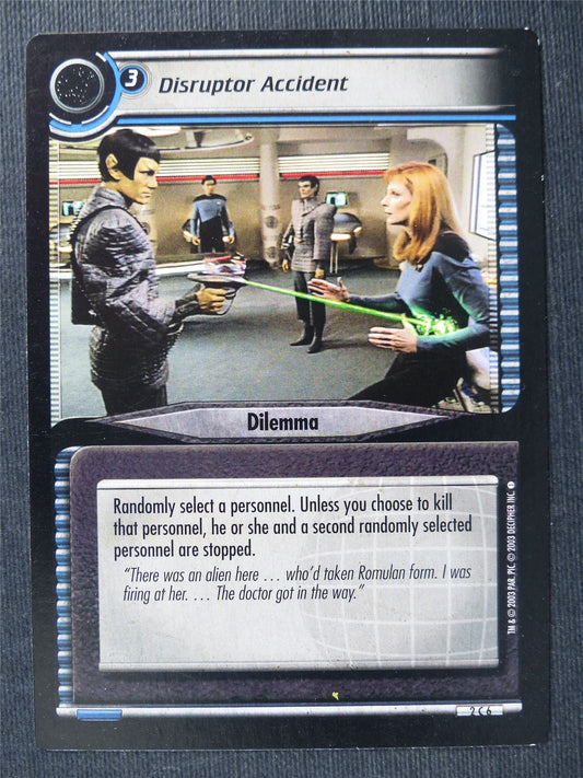 Disruptor Accident - Star Trek Cards #UJ