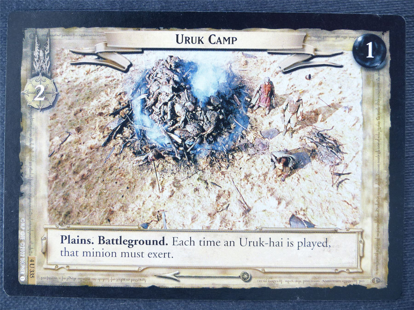 Uruk Camp 4 u 335 - played - LotR Cards #HX