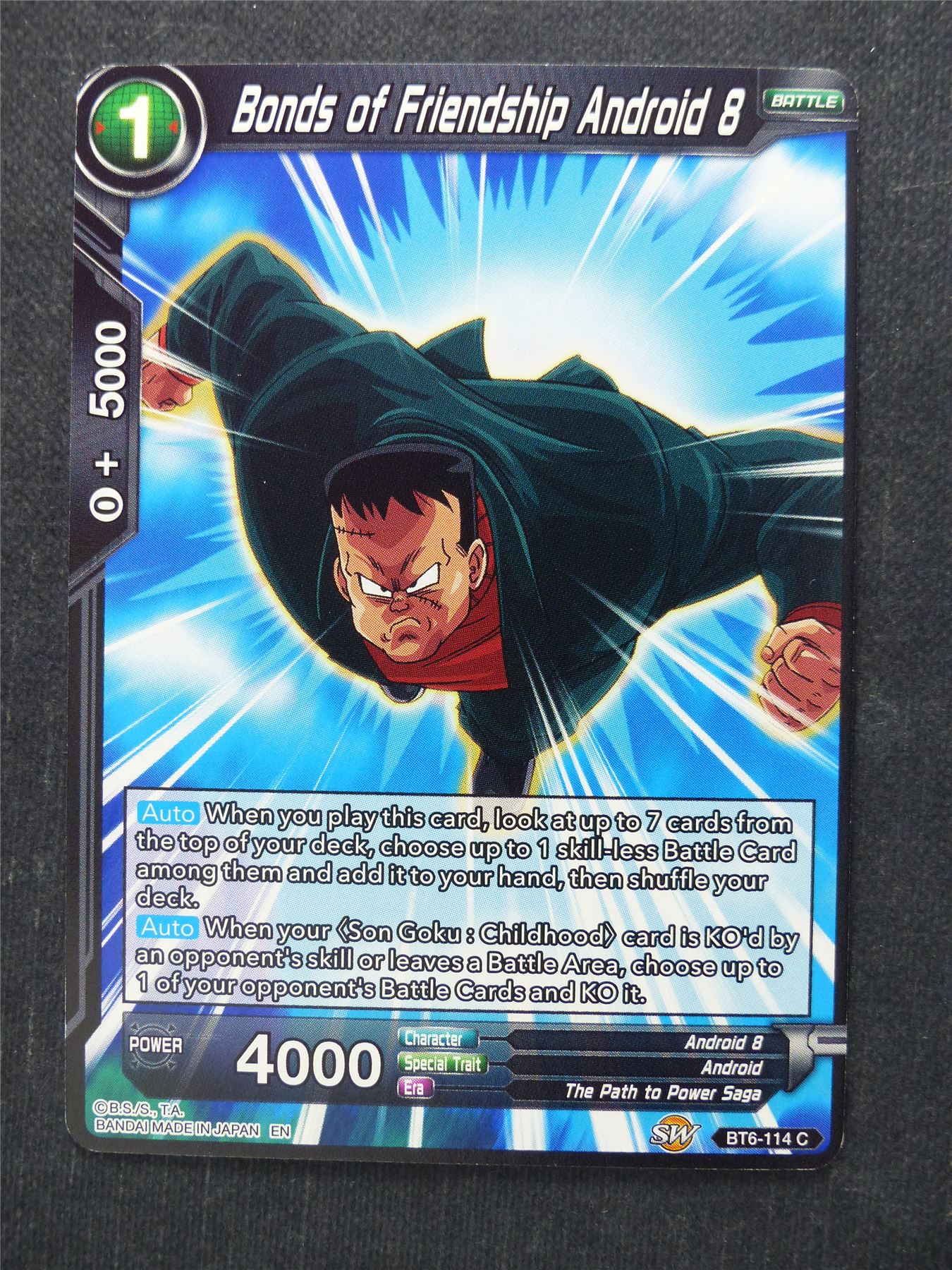 Bonds of Friendship Android 8 - Dragon Ball Super Cards #57