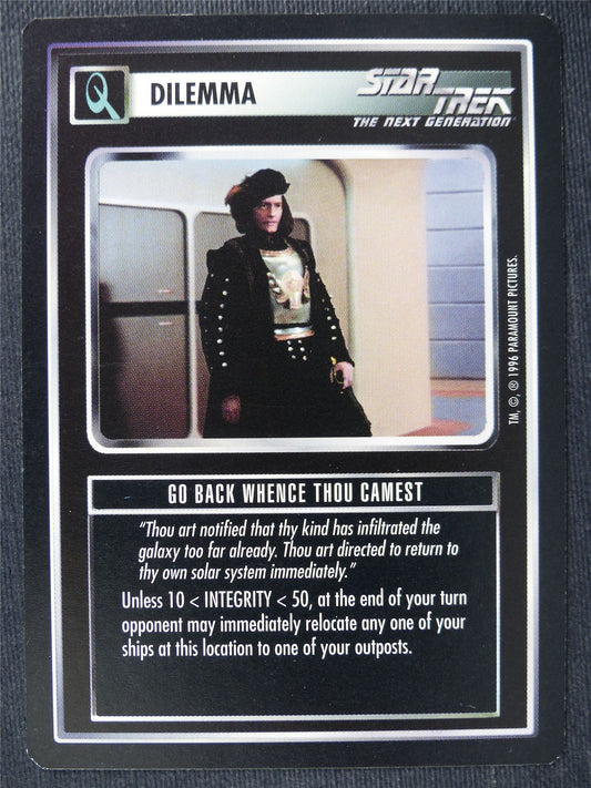Go Back Whence Thou Camest - NG - Star Trek Cards #ZJ