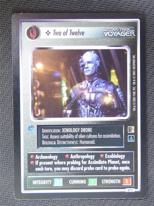 Two of Twelve Black Border - Star Trek CCG Voyager #4YZ