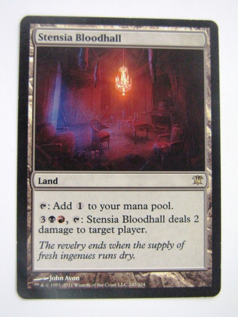 MTG Magic Played Cards: STENSIA BLOODHALL # 6I75