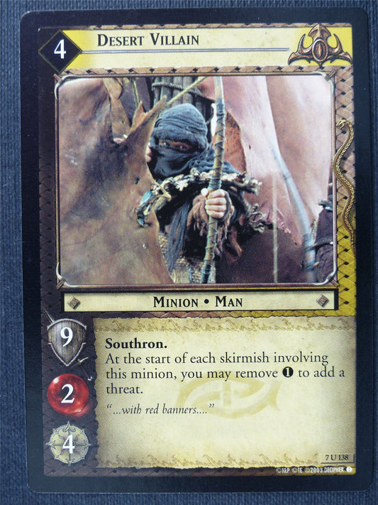 Desert Villain 7 U 138 - LotR Cards #31K