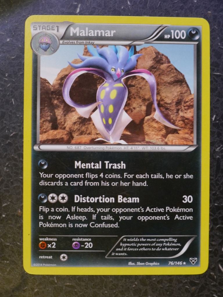 Pokemon Cards: MALAMAR76/146 RARE # 6A16