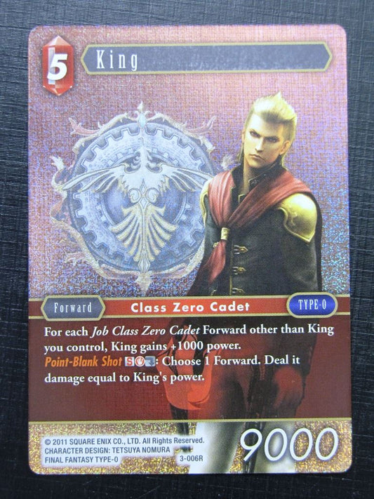 King 3-006R FOIL - Final Fantasy Card # 5A88