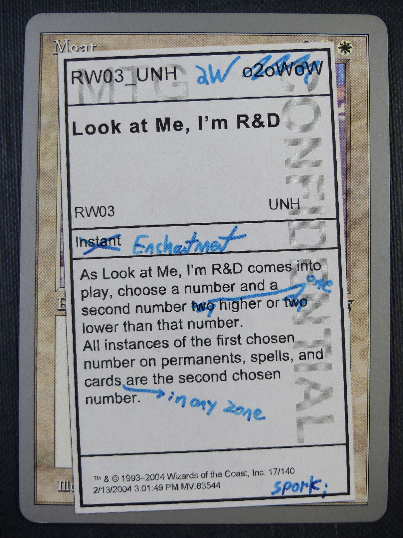 Look at Me I'm R&D - Mtg Card #9DZ