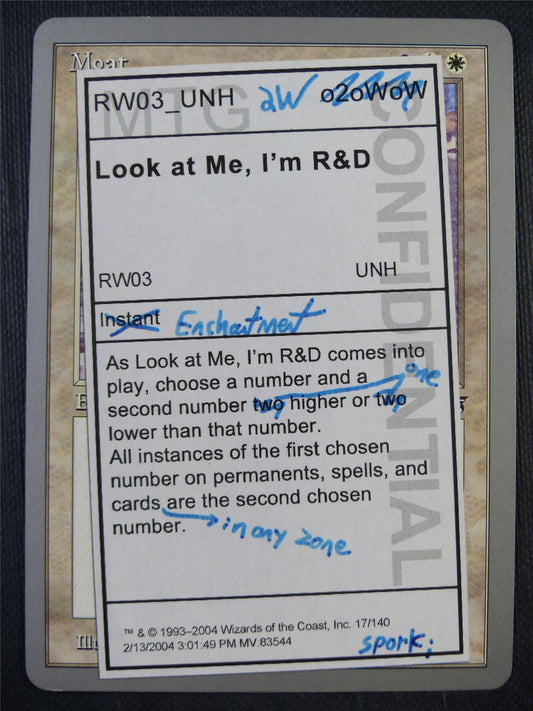 Look at Me I'm R&D - Mtg Card #9DZ