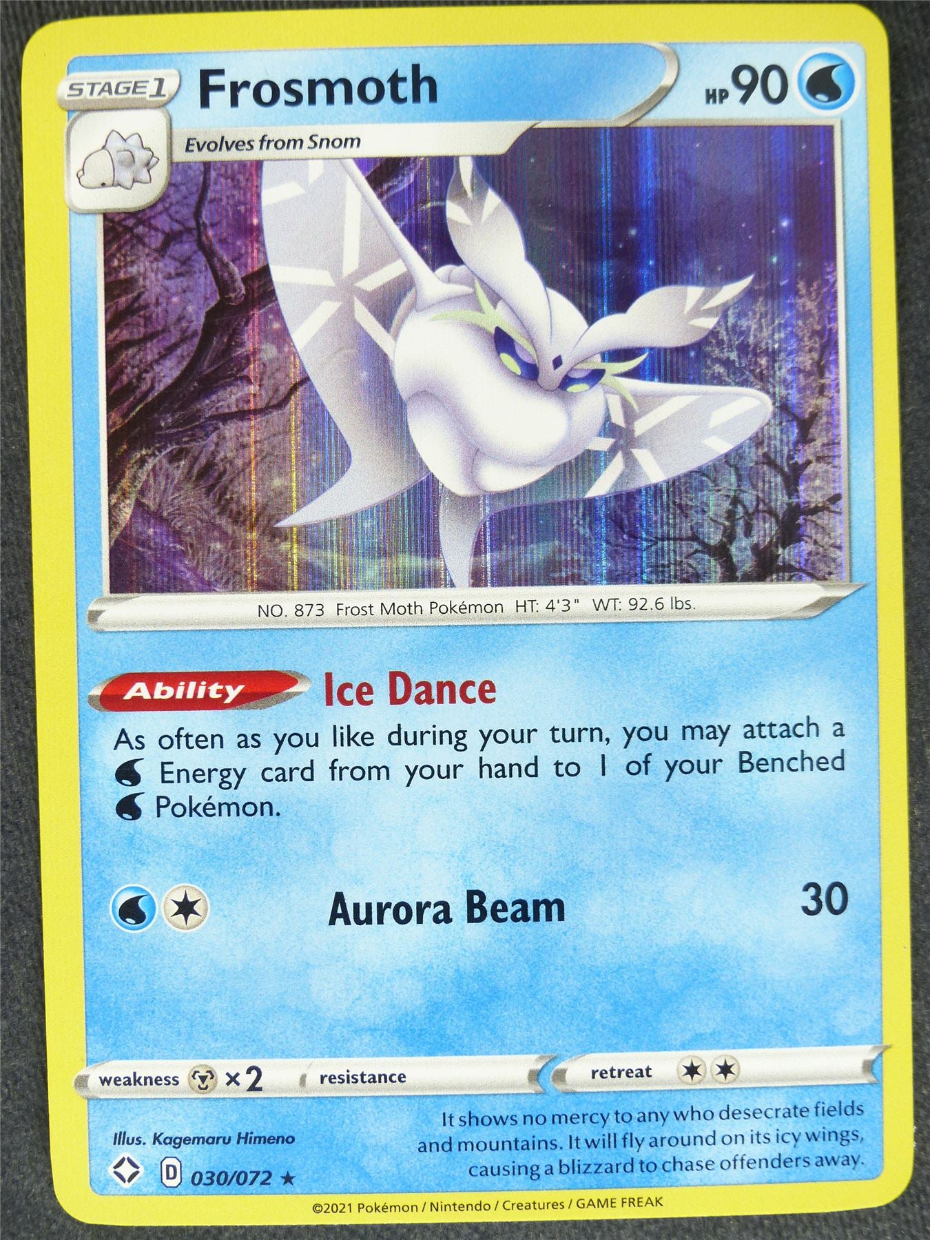 Frosmoth 030/072 Holo Mint - Pokemon Cards #3