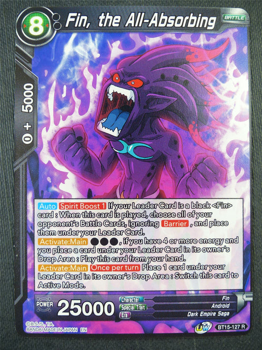 Fin All-Absorbing BT15 R - Dragon Bal Super Card #92R