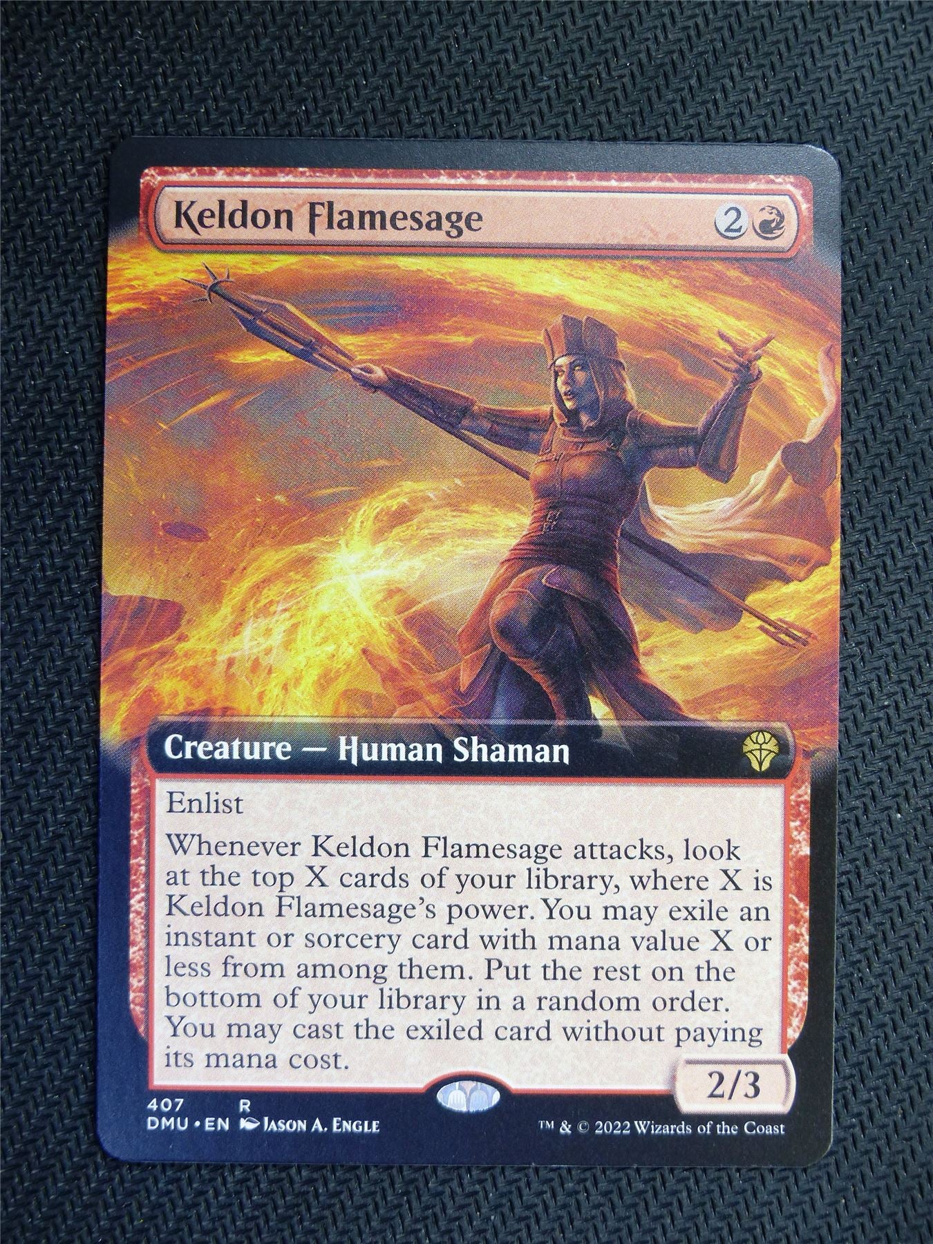 Keldon Flamesage Borderless - Dominaria United - Mtg Card #7UL