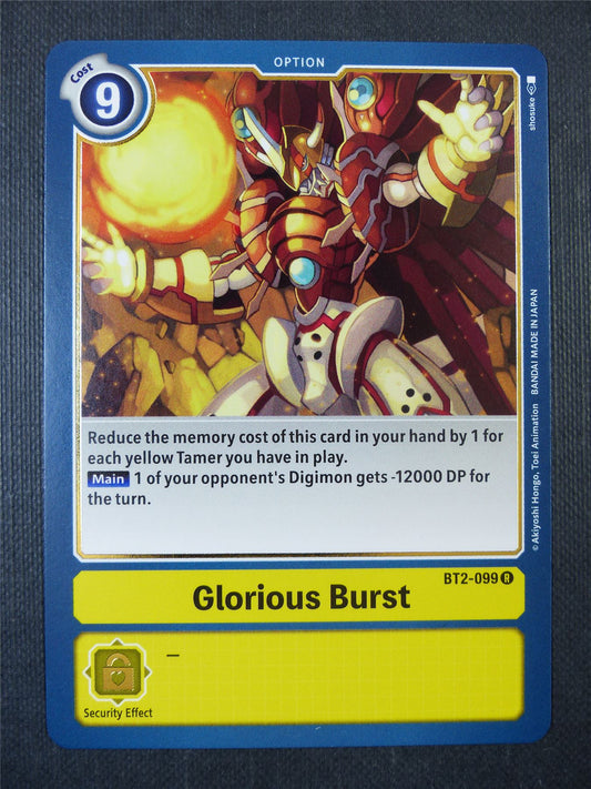 Glorious Burst BT2-099 R - Digimon Card #20Z