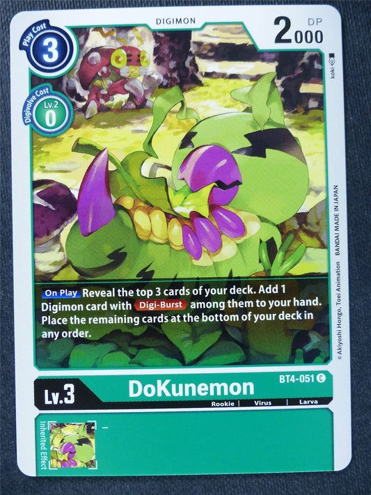 DoKunemon BT4-051 C - Digimon Cards #10M