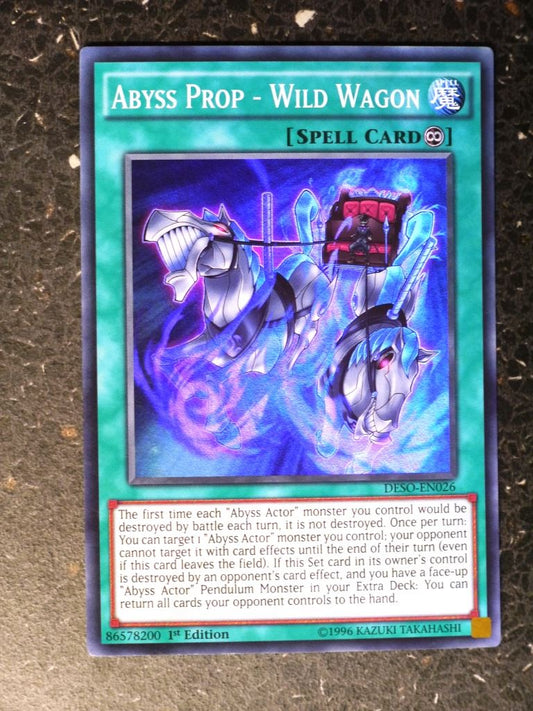 Yugioh Cards: ABYSS PROP - WILD WAGON DESO SUPER RARE # 8H73