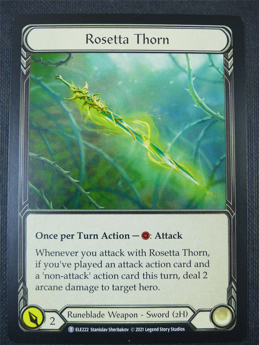 Rosetta Thorn / Seismic Surge - Tales of Aria 1st ed - Flesh and Blood Card #65K